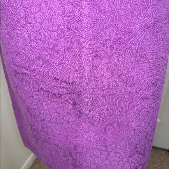 Milly Of New York Elegant Purple Skirt with Gold Accents. #236 - Picture 11 of 16